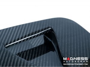 FIAT 500 Hood Scoop - ABARTH AC Style Air Intake - Carbon Fiber 